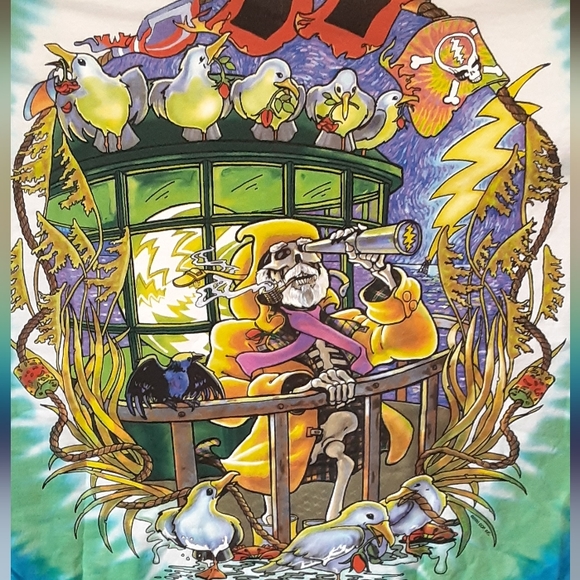 Vintage Grateful Dead/LiquidBlue tiedye tshirt,NOT PREOWNED,Pristine condition - Picture 8 of 8